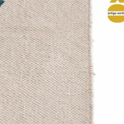 Tapete OLME cru e azul com tassels 120x160cm