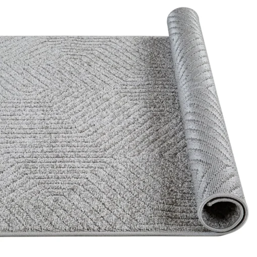 Tapete SEILE geométrico cinza 200x285cm