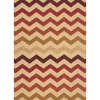 Tapete SUNLIGHT bege e vermelho 150x220cm