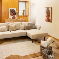 Tapete TUFT em algodão com tassels 120x170cm