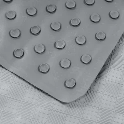 Tapete WC Antiderrapante Cinza Escuro 53x53cm