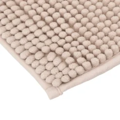 Tapete wc chenille cor linho 80x50cm