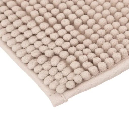 Tapete wc chenille cor linho 80x50cm