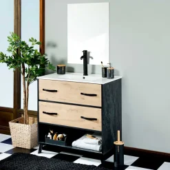 Tapete wc espesso preto 50x120cm