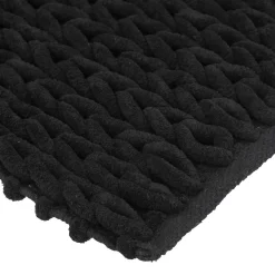 Tapete wc espesso preto 50x120cm