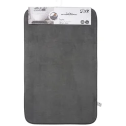 Tapete wc MEMOIRE cinza escuro 50x80cm