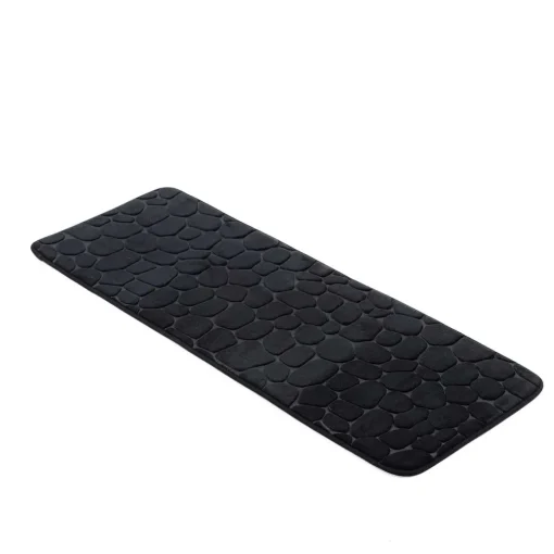 Tapete wc microfibra MEMOIRE preto 45x120cm