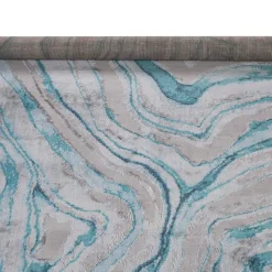 Tapete ZAHA abstract cinza e azul 160x235cm