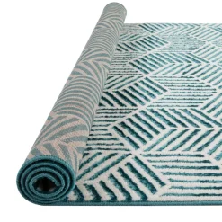 Tapete ZAHA geométrico azul 160x235cm