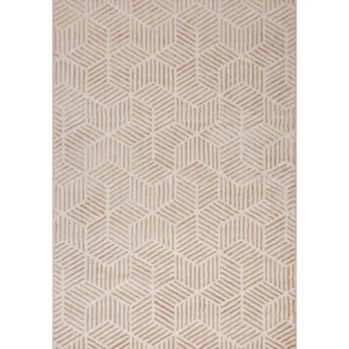 Tapete ZAHA geométrico bege 200x285cm