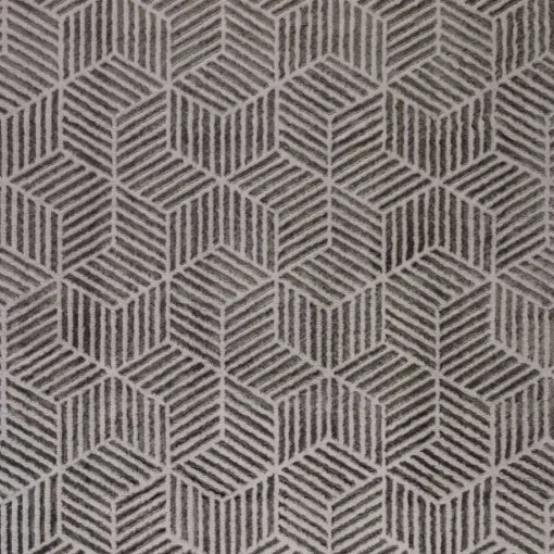 Tapete ZAHA geométrico cinza antracite 120x160cm