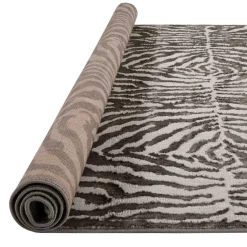 Tapete ZAHA zebra cinza antracite 160x235cm