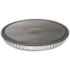 Tarteira em vidro com tampa 31cm
