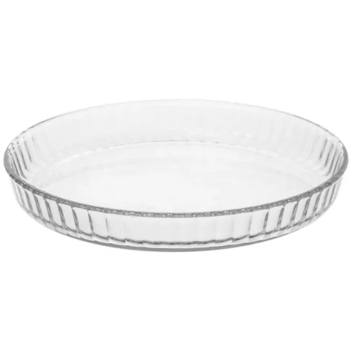 Tarteira em vidro com tampa 27cm
