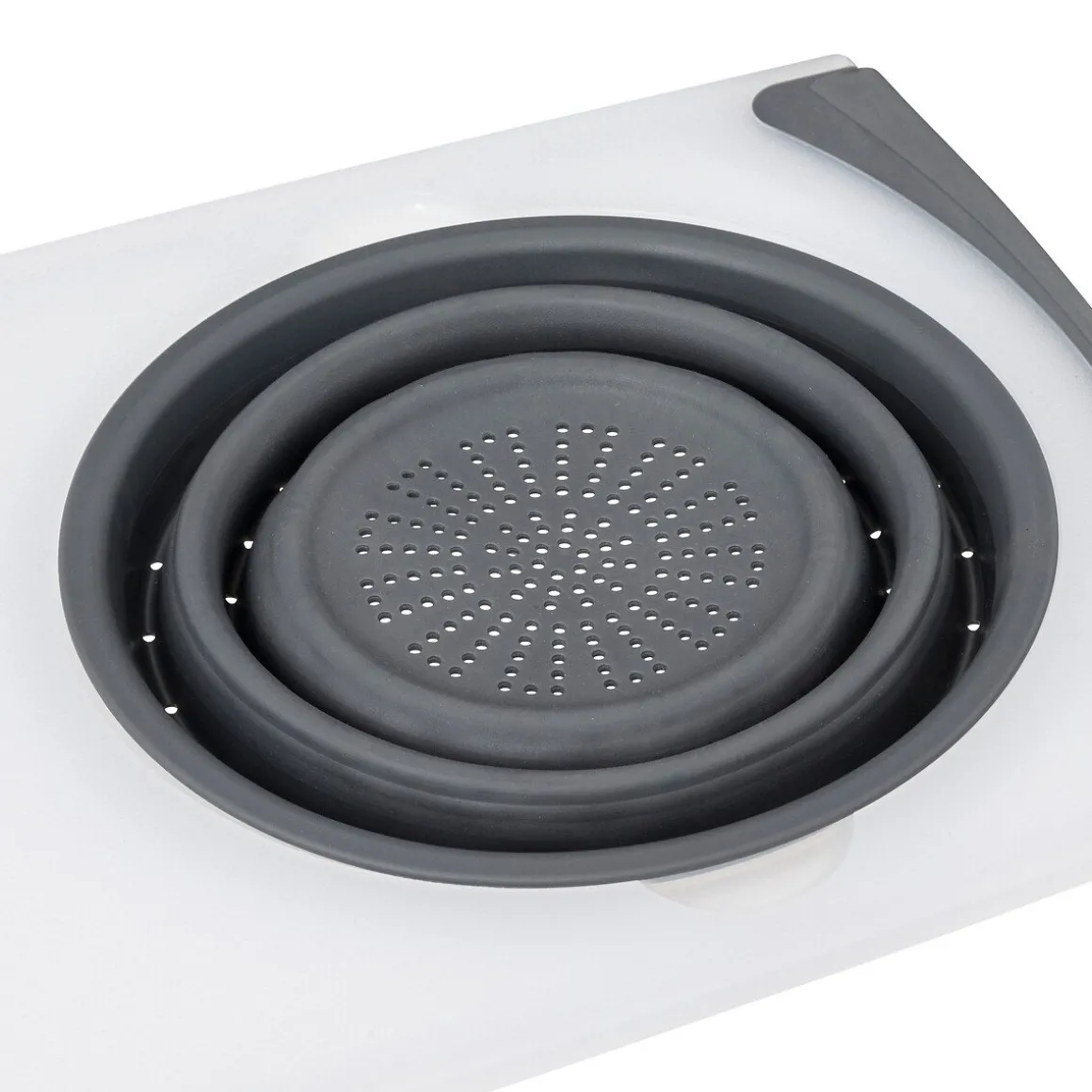 Tábua de corte com recipiente dobrável