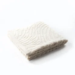 Toalha de mãos PURE bege em algodão 50x100cm