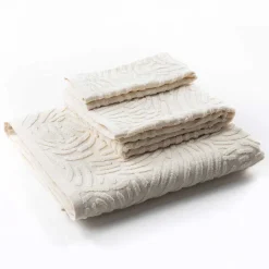 Toalha lençol de banho PURE bege algodão 100x150cm