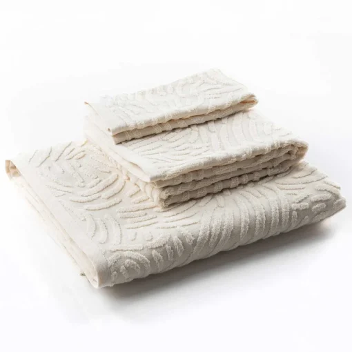 Toalha lençol de banho PURE bege algodão 100x150cm
