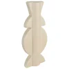Totem decorativo MALA bege em cerâmica 24,8cm