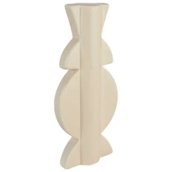 Totem decorativo MALA bege em cerâmica 24,8cm
