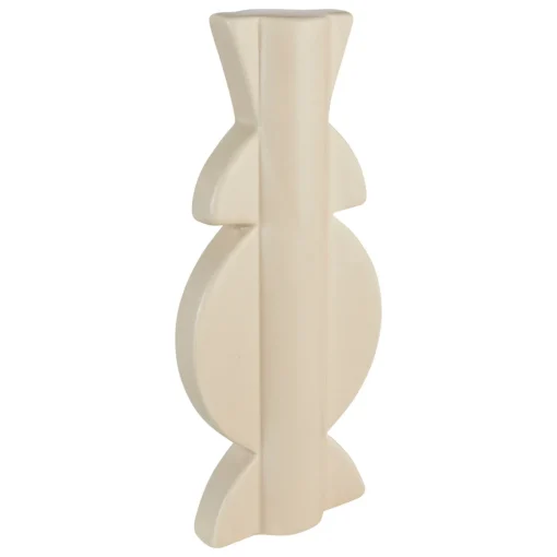 Totem decorativo MALA bege em cerâmica 24,8cm
