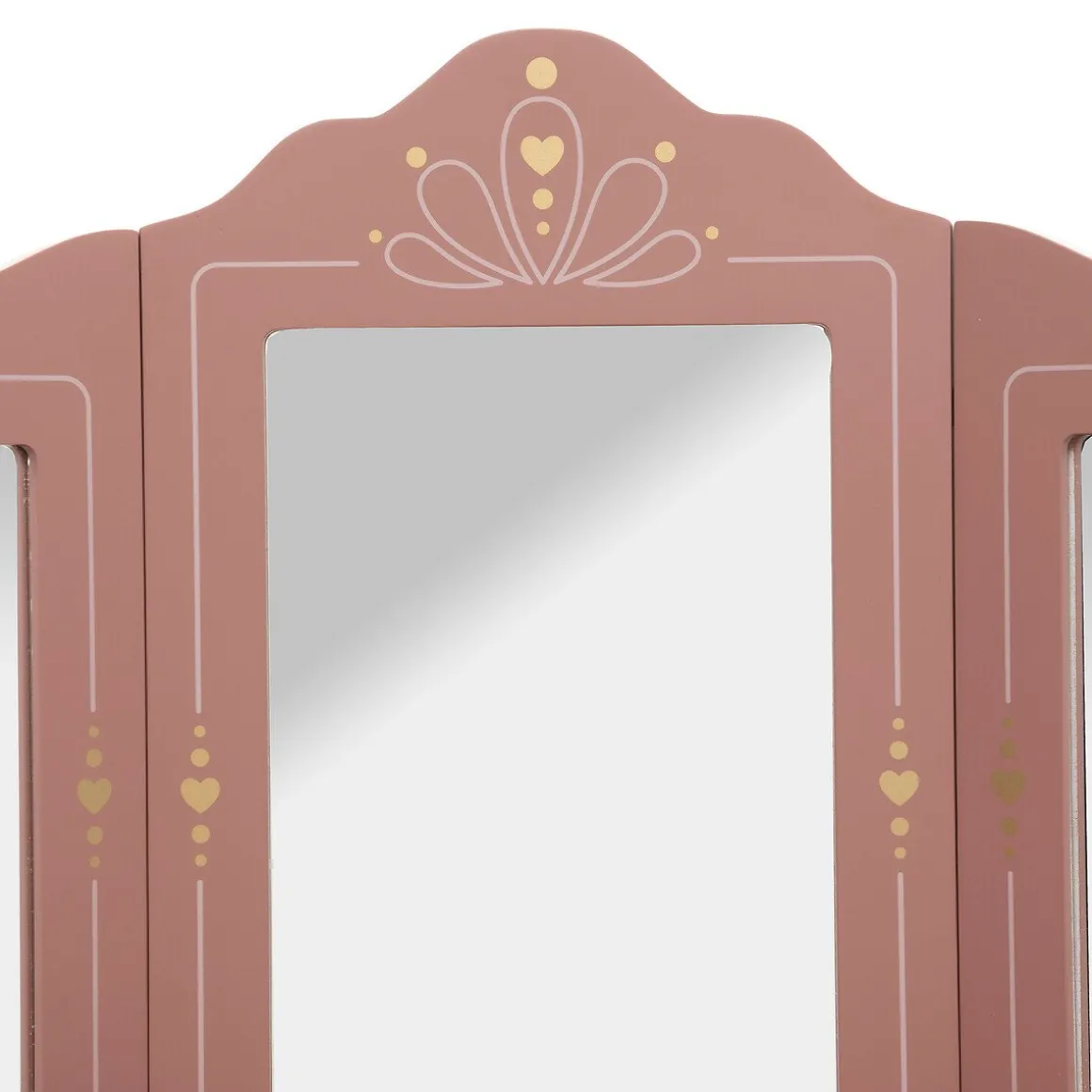 Toucador SISSI com tamborete rosa velho