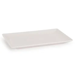 Travessa ELITE branca em cerâmica 13x20cm