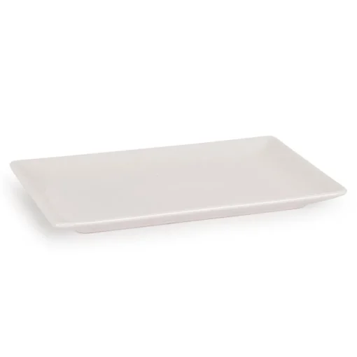 Travessa ELITE branca em cerâmica 13x20cm
