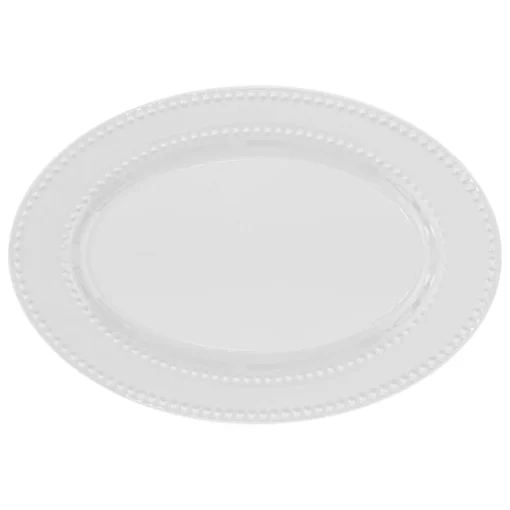 Travessa oval PERLE 33x23cm em porcelana