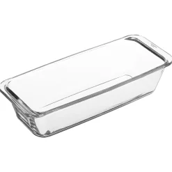 Travessa retangular de vidro 12x31cm