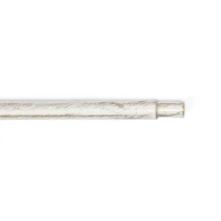 Ttubo de ferro forjado extensível branco e dourado 185-350cm