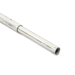 Ttubo de ferro forjado extensível branco e dourado 185-350cm