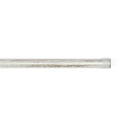 Tubo de ferro forjado branco e dourado 150cm