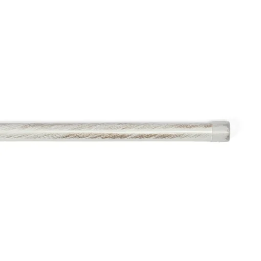 Tubo de ferro forjado branco e dourado 150cm