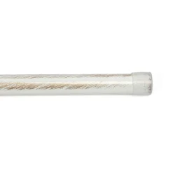 Tubo de ferro forjado branco e dourado 150cm