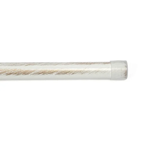 Tubo de ferro forjado branco e dourado 150cm