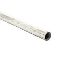 Tubo de ferro forjado branco e dourado 150cm