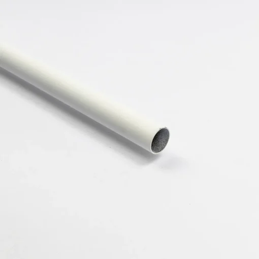 Tubo de ferro forjado branco mate 1,80m
