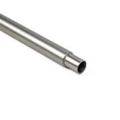 Tubo de ferro forjado extensível prateado fosco 185-350cm