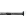 Varão entre paredes extensível preto e prateado 135-250cm