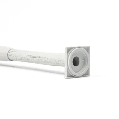 Varão entre paredes extensível branco e dourado 70-120cm