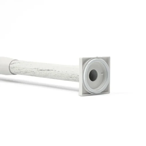 Varão entre paredes extensível branco e dourado 70-120cm