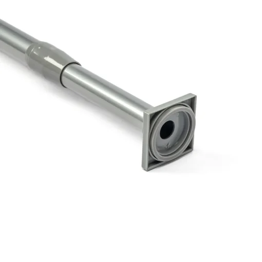 Varão entre paredes extensível prateado 135-250cm