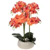 Vaso com orquídea artificial SANAE 65cm