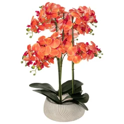 Vaso com orquídea artificial SANAE 65cm
