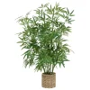 Vaso com planta bambu artificial verde 100cm