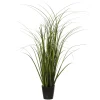 Vaso com verdes artificiais 58cm