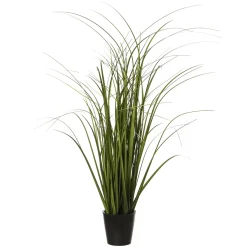 Vaso com verdes artificiais 58cm
