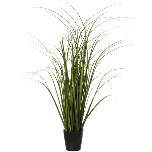 Vaso com verdes artificiais 58cm