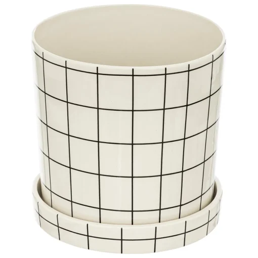Vaso de cerâmica decorado kaya